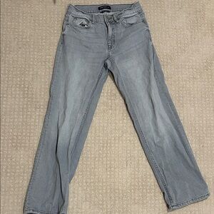 Aeropostale Light Gray Low Rise Baggy Jeans